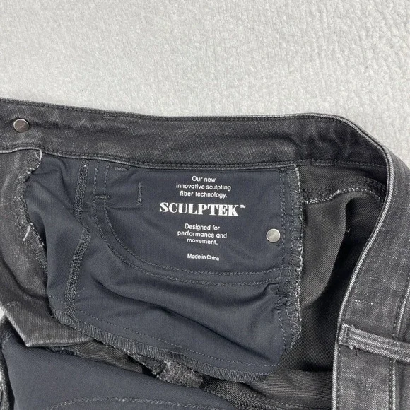 Athleta Jeans Womens 2 Sculptek Ultra Skinny Zip‎ Carbon Performance Minimal - Picture 15 of 16